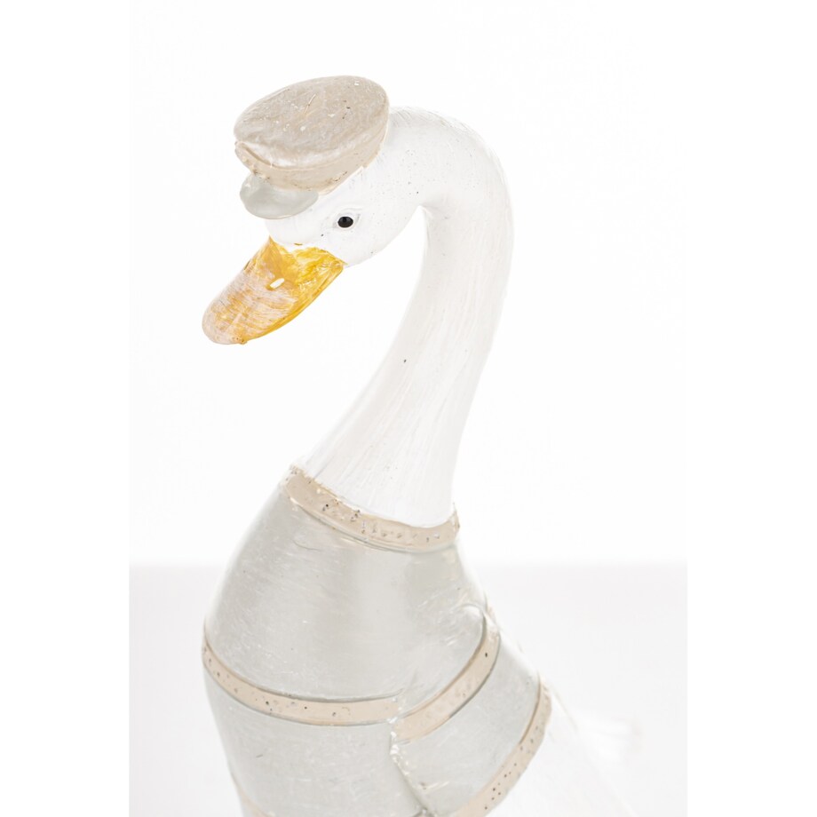 Dekoracja - biała gąska 15x5,5x7 cm GOOSE-2