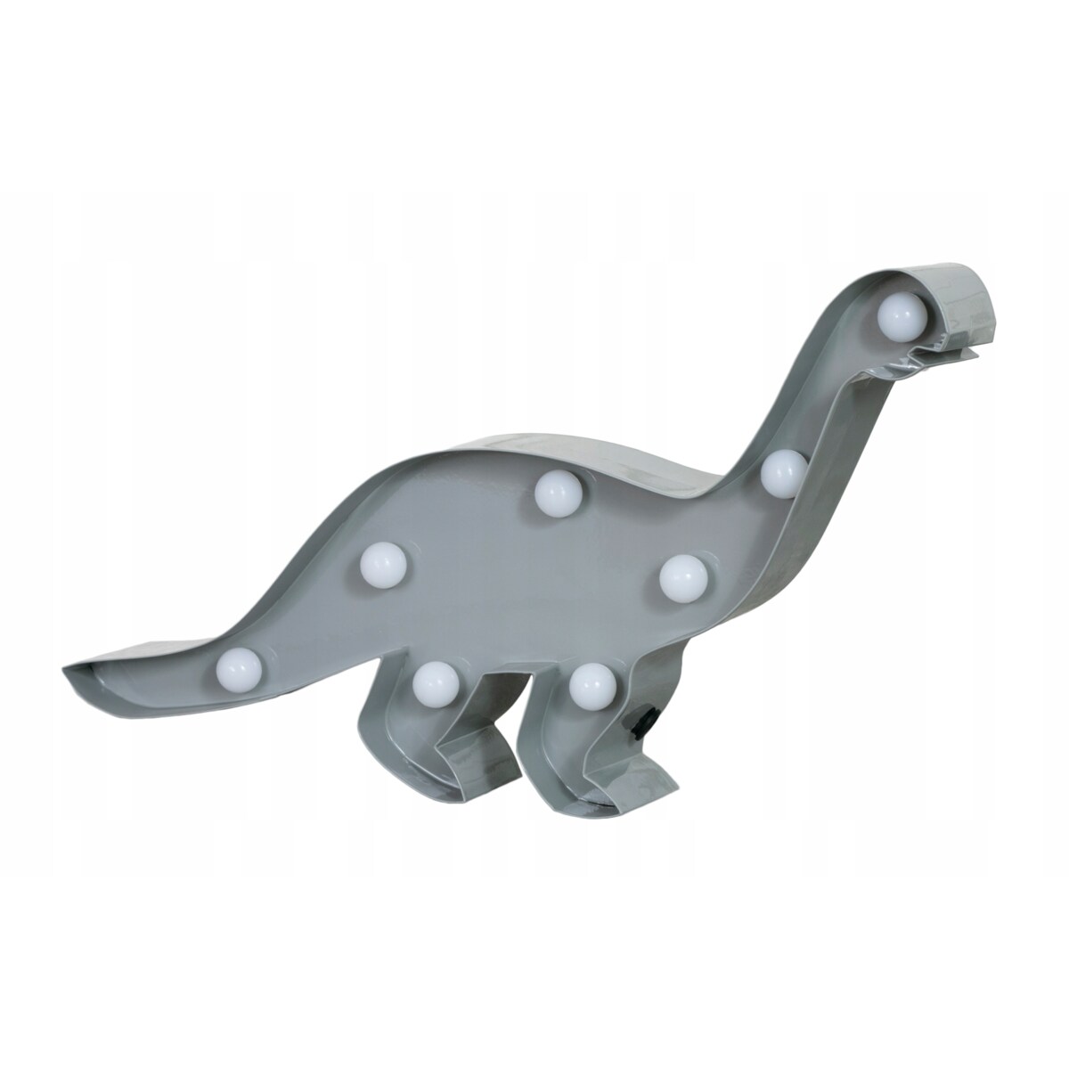 LAMPA LED do pokoju dziecka DINOZAUR szary 37cm
