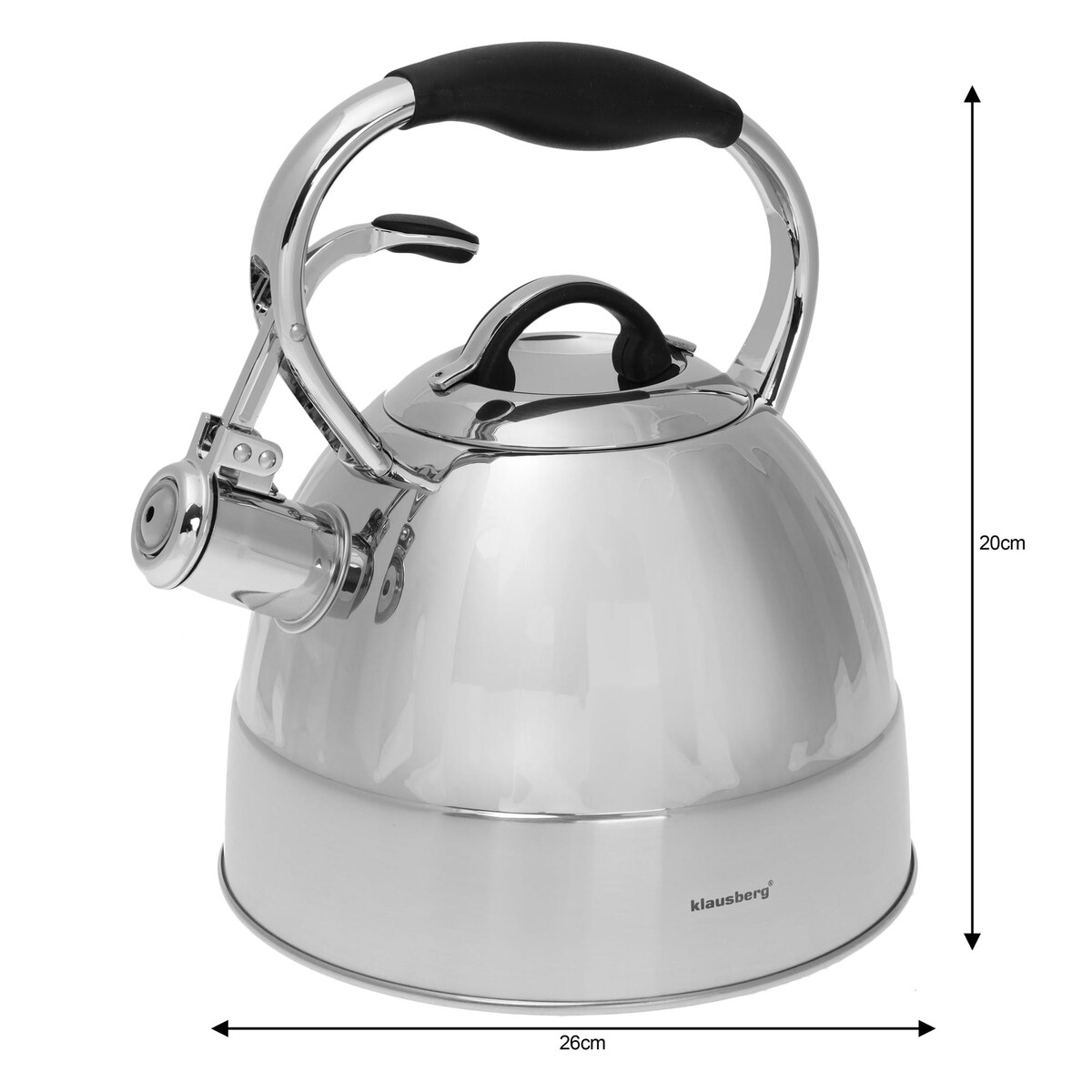 Czajnik stalowy z gwizdkiem 3.0L KLAUSBERG