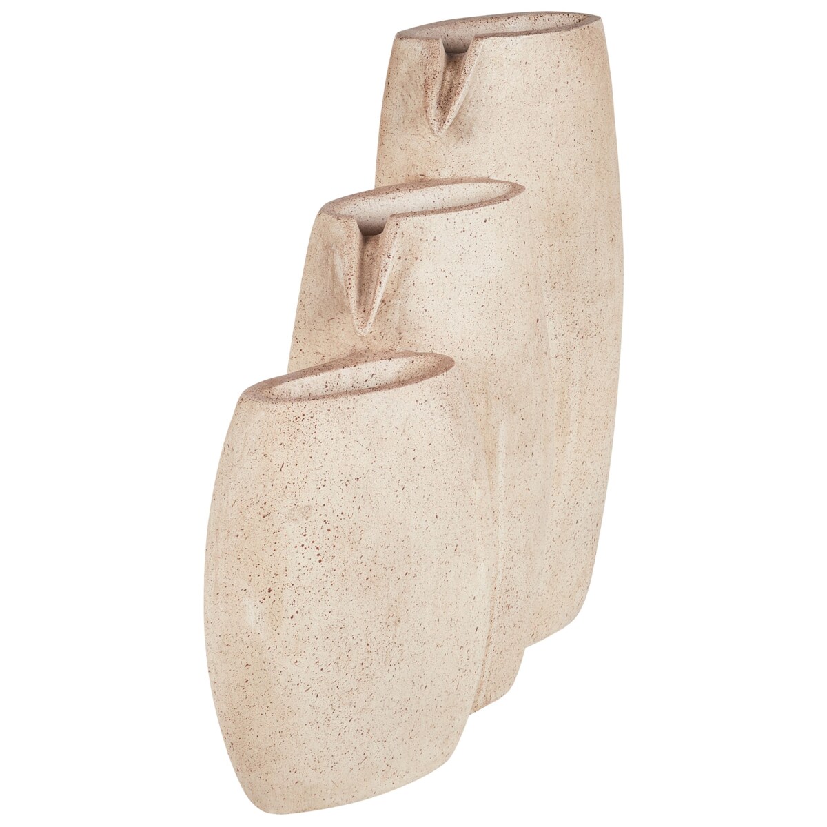 Fontanna ogrodowa z LED beżowa ARKLE