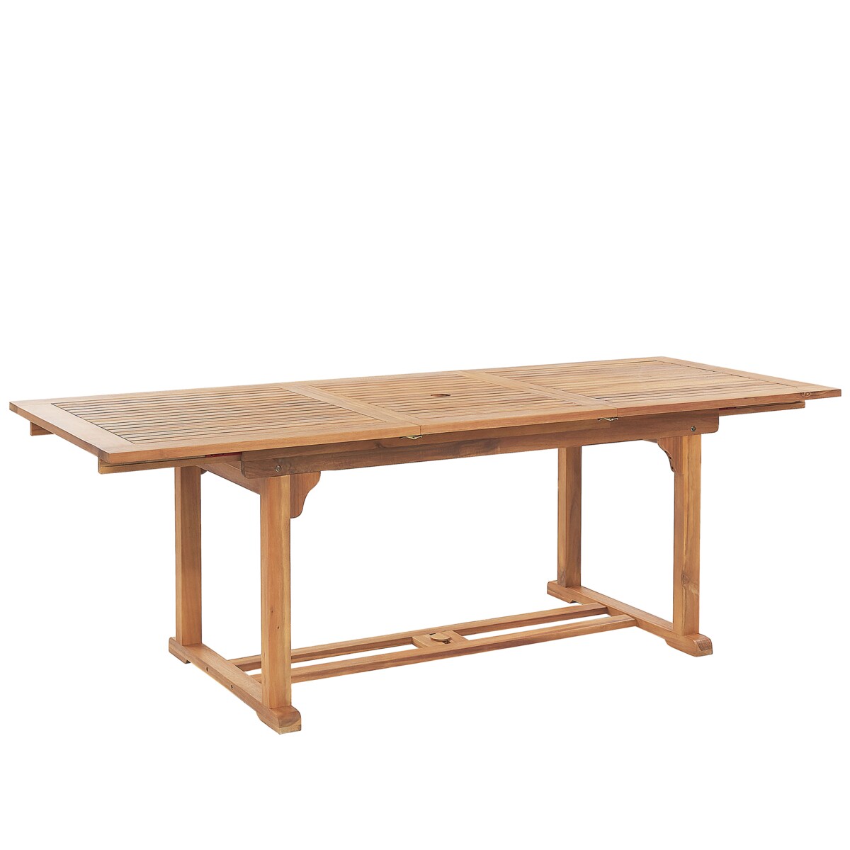 Stół ogrodowy rozkładany JAVA 160/220 cm 90 cm Drewno akacjowe Jasnobrązowy