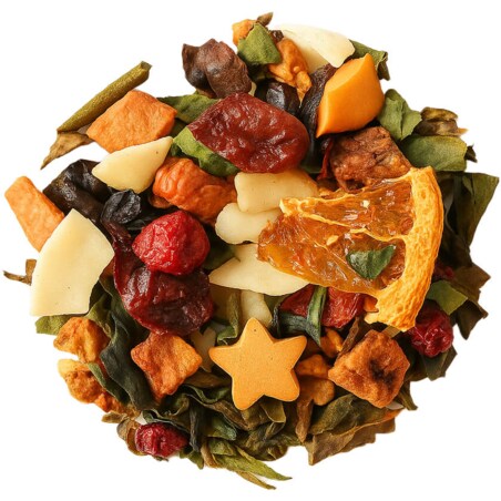 Herbata biała PRZYJAŹŃ premium sypana ananas banan kokos płatki róży 120g