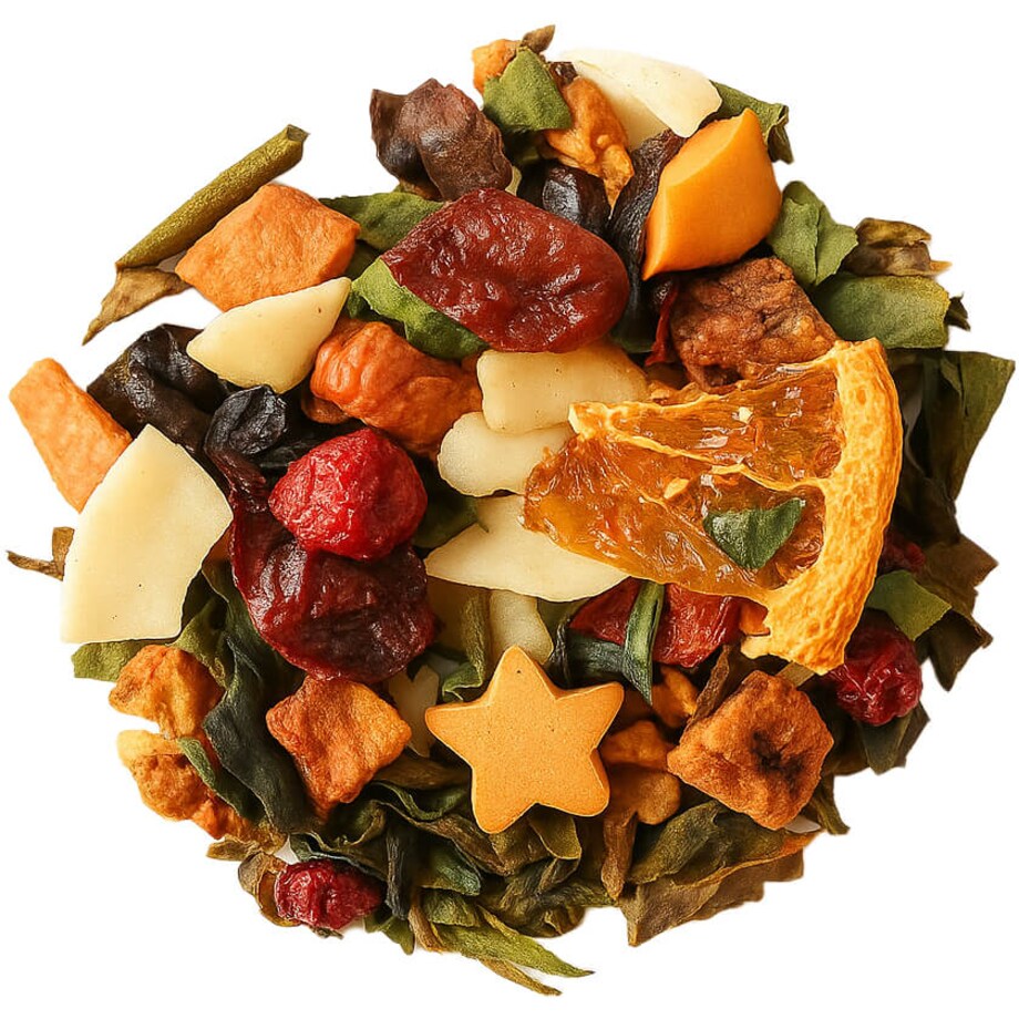 Herbata biała PRZYJAŹŃ premium sypana ananas banan kokos płatki róży 120g