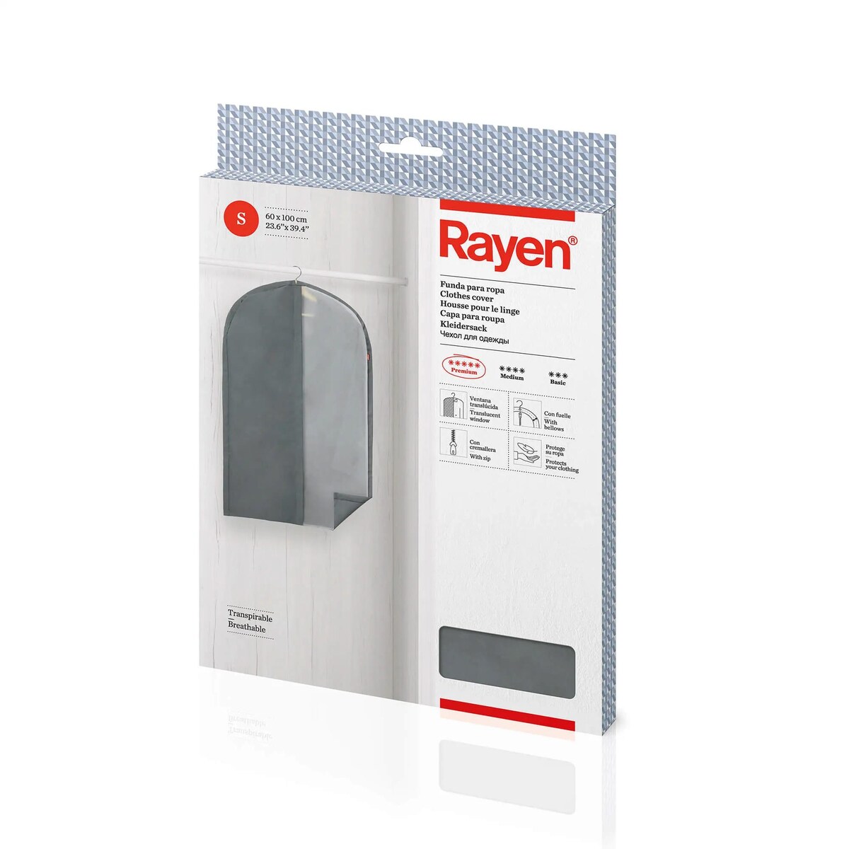 Pokrowiec na odzież S (60 x 100 cm) Rayen