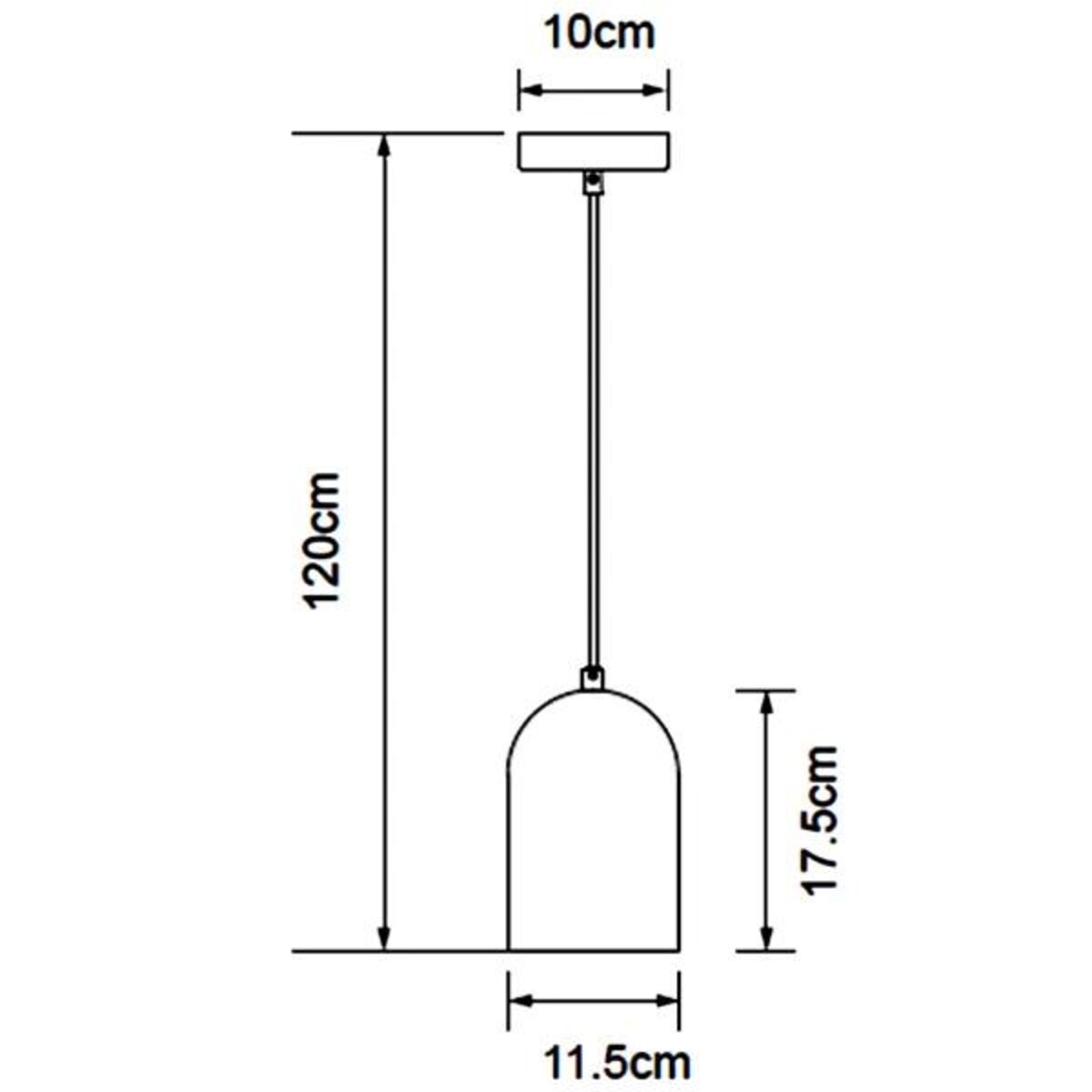 żelazna lampa wisząca biała e27