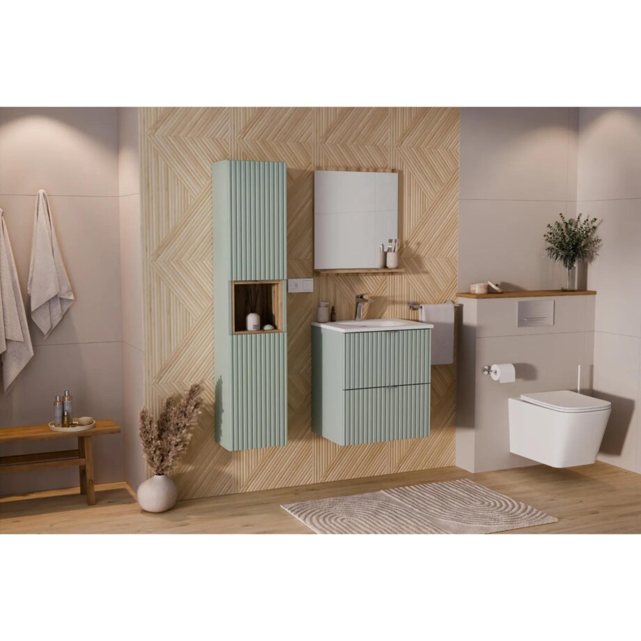 Szafka pod umywalkę LINE REED GREEN D 82-50-2S zielona