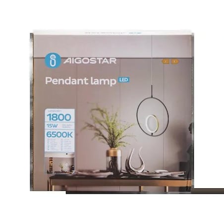 lampa wisząca z aluminium i silikonu | 6500k | nowoczesny design 120 cm