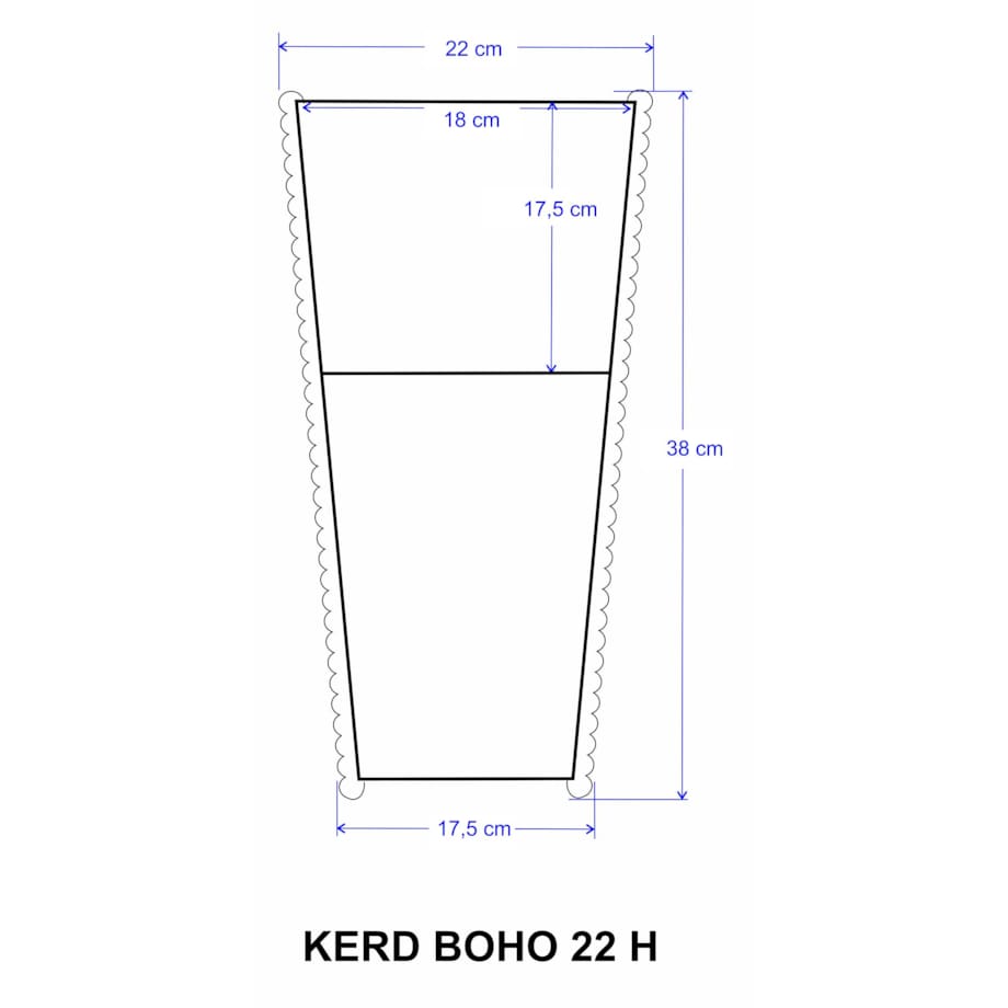 22 BOHO jutowa wysoka osłonka + wkład doniczka koszyk naturalny gruby sznurek LINA z trawy plecionej JUTA styl skandynawski etno loft wzór 22/210