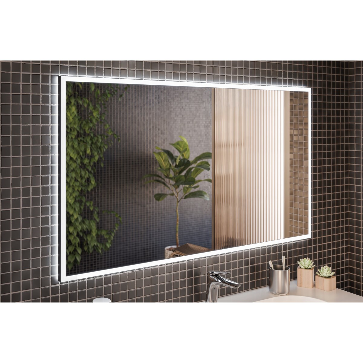 Lustro łazienkowe LED 120 cm - Anais