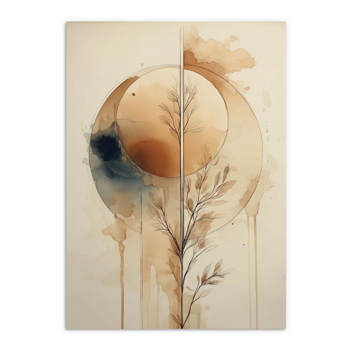 Obrazy ścienne Plakaty na ścianę w Złotej ramie do salonu sypialni 50x70