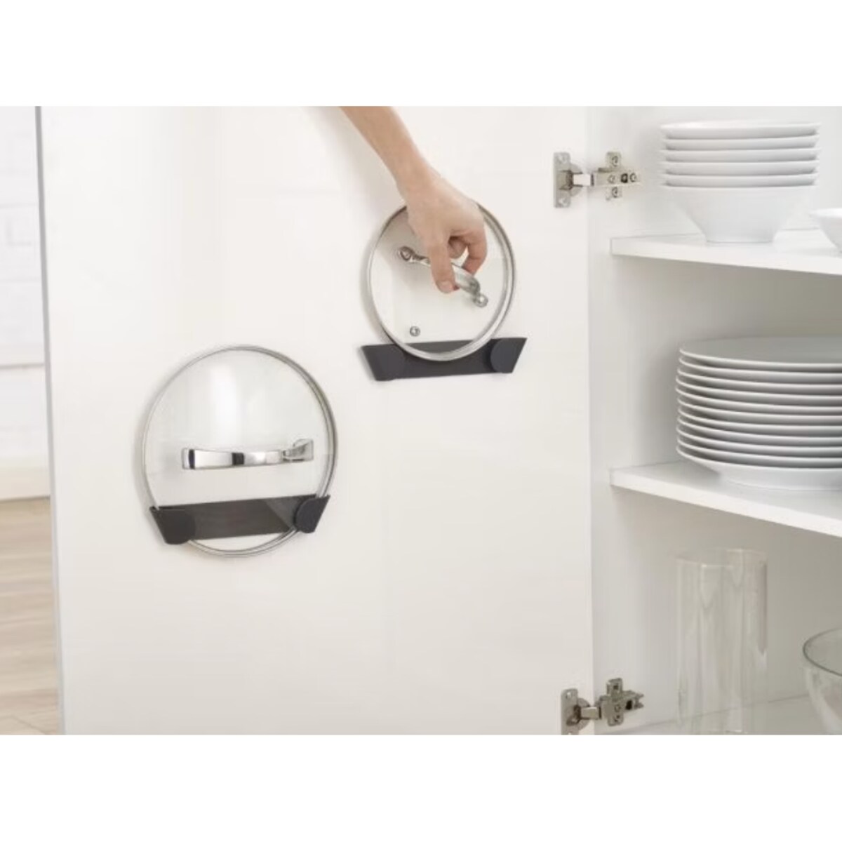 Zestaw 4 organizerów na pokrywki CupboardStore, 3.7 x 19 x 2.3 cm, Joseph Joseph