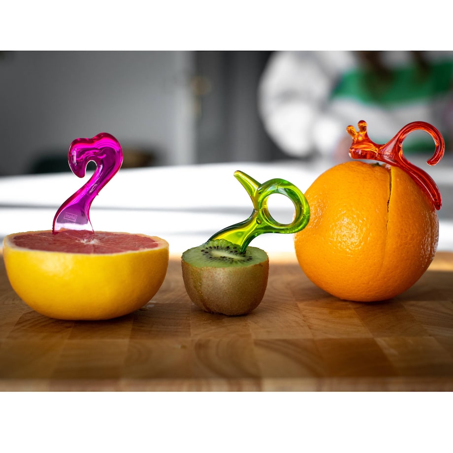 Zestaw ENERGY-TOOLS: obieraczka, 2x łyżka - 3 sztuki w komplecie, KOZIOL