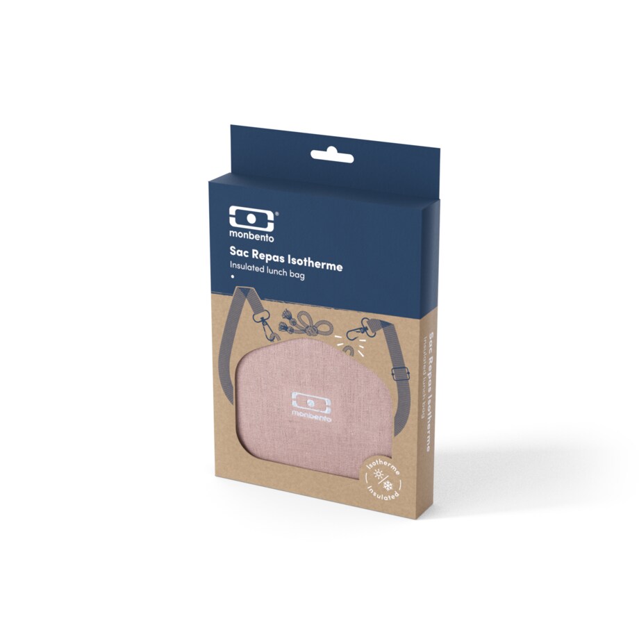 Lunchbag termiczny z paskiem Fresh Rosa Moka, 5700 ml, Monbento