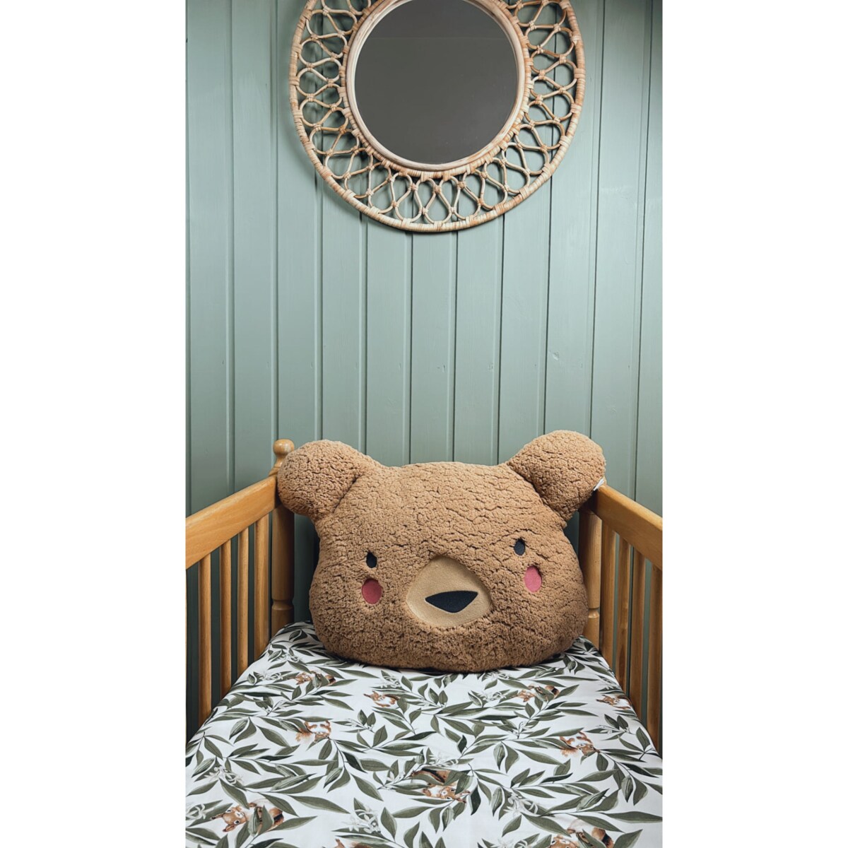 Prześcieradło bawełniane woodland - L