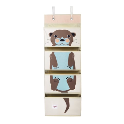 3 Sprouts Organizer Ścienny Wiszący Wydra Brown
