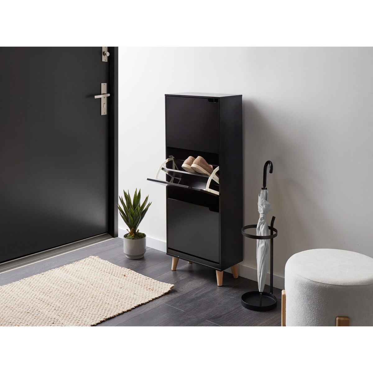 Szafka na buty NEIKA Czarny
