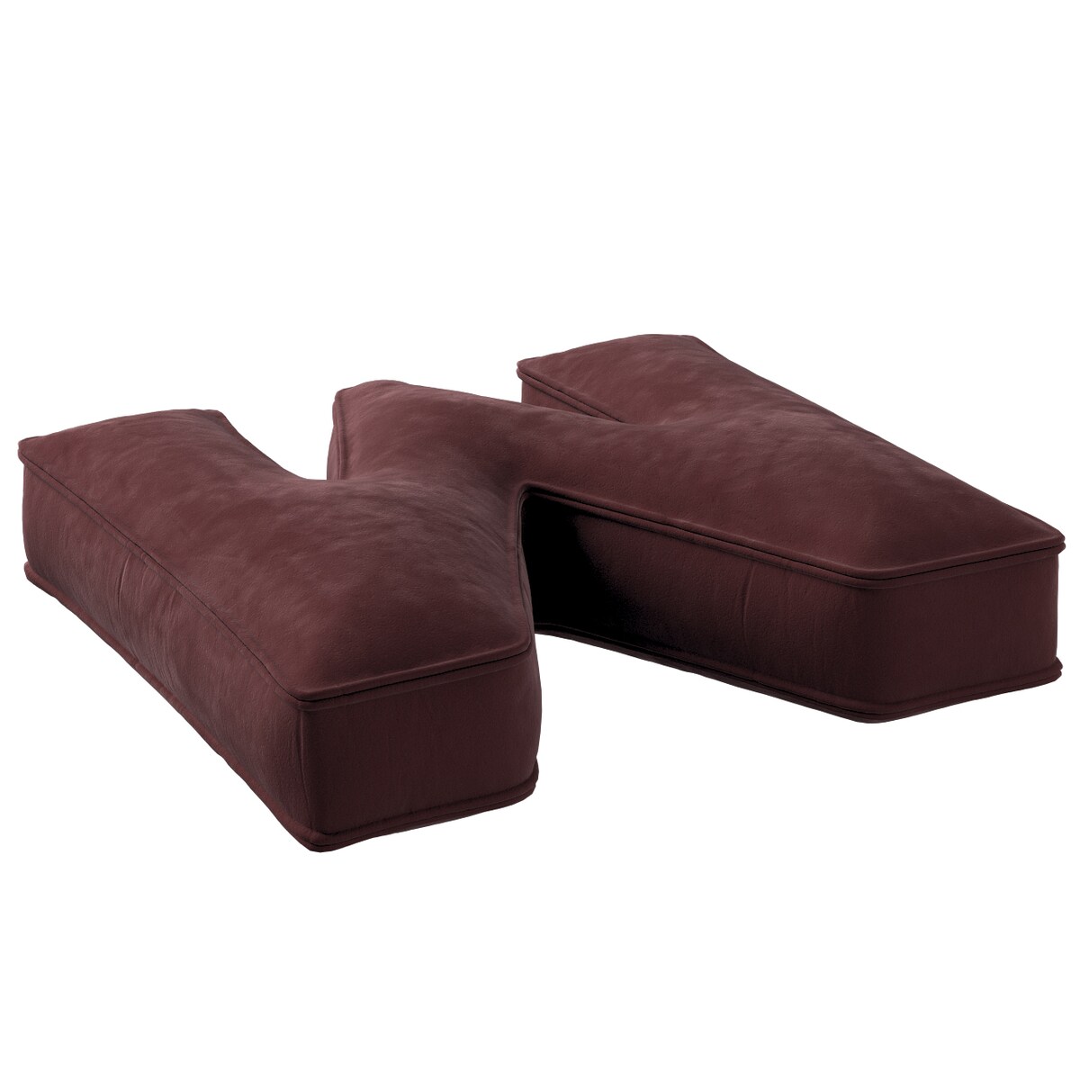 Poduszka literka M, bordowy, 35x40cm, Posh Velvet