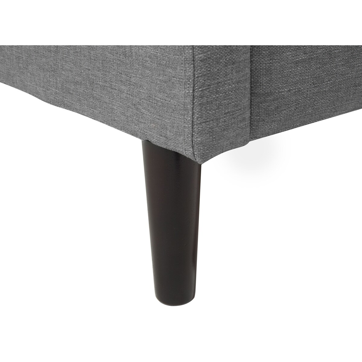 Łóżko tapicerowane 180 x 200 cm szare COLMAR