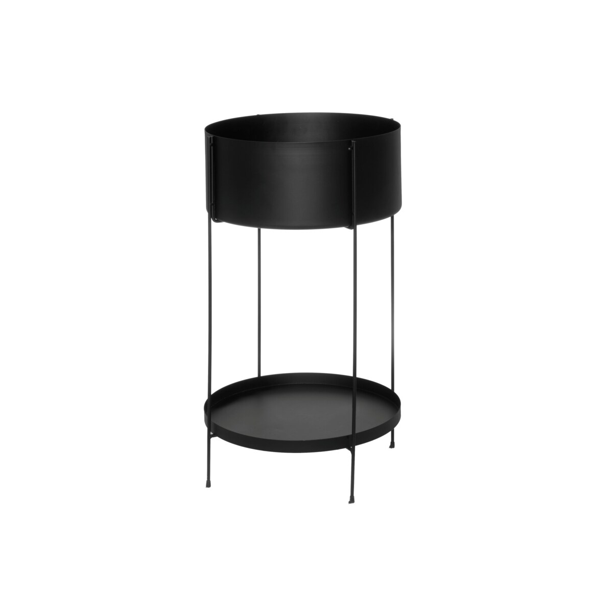 Kwietnik metalowy z półeczką, Ø 37 cm