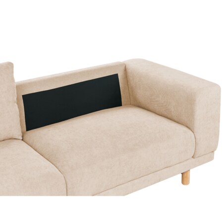 Sofa 3-osobowa sztruksowa beżowa NIVALA
