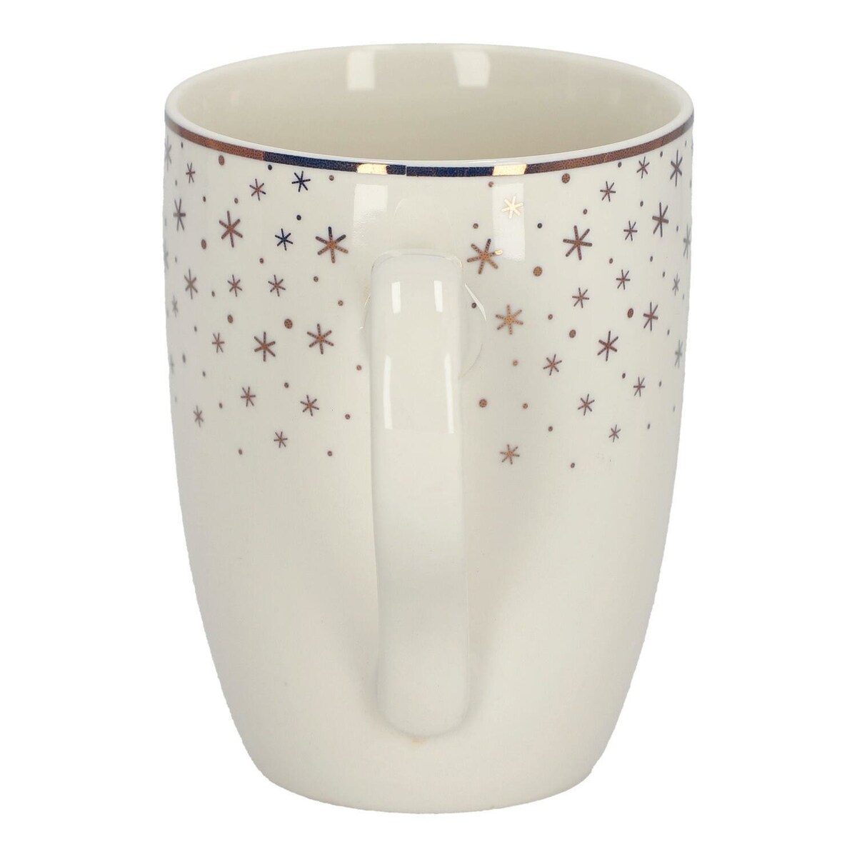 KUBEK PORCELANOWY Gwiazdki 320 ml NA ŚWIĘTA