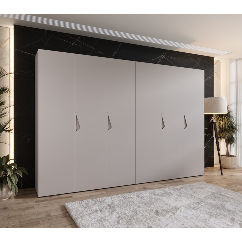 Szafa uchylna Sandi 1 300 (2X150) wys 202 cm Kaszmir + u Kaszmir