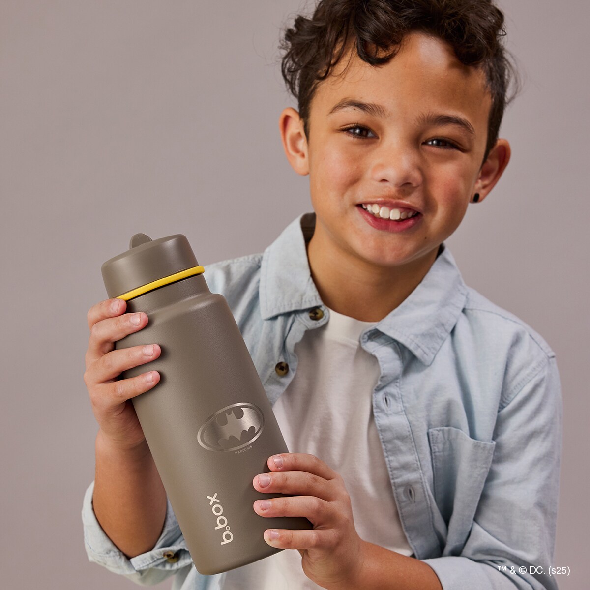 Batman Butelka termiczna dla dzieci i dorosłych - termos ze składanym ustnikiem 1l b.box