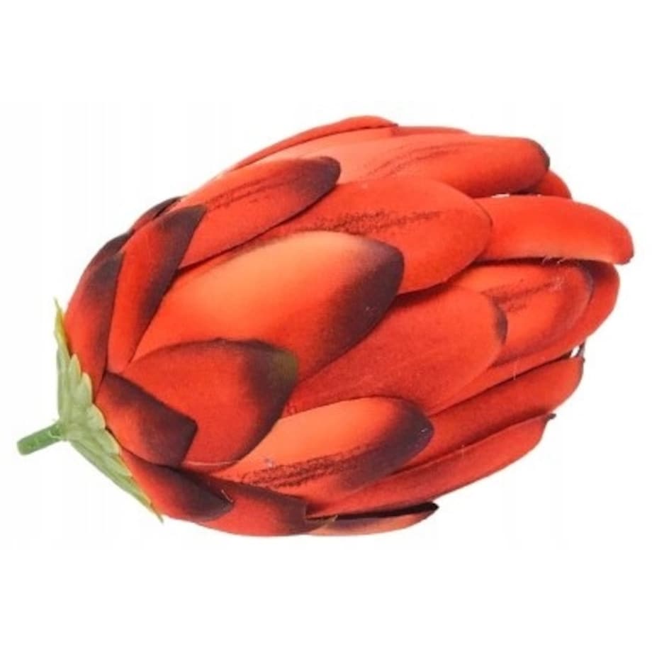 SZTUCZNY KWIAT PROTEA karczoch DUŻY CZERWONY stroik dodatek wiązanka bukiet