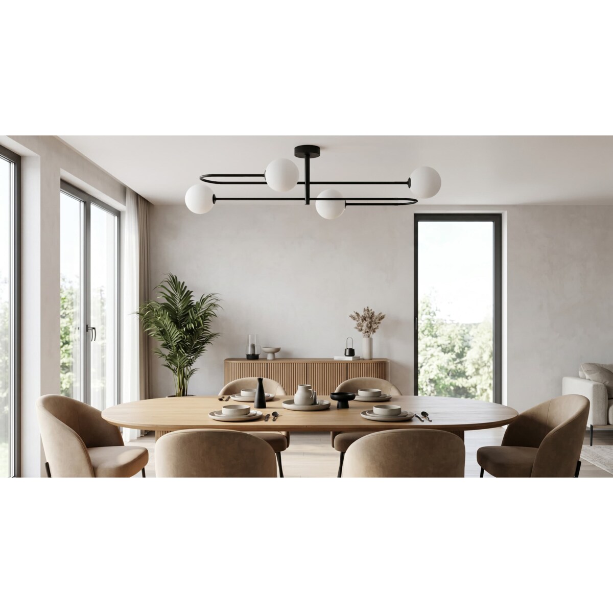 Lampa sufitowa K-5991 z serii SILA
