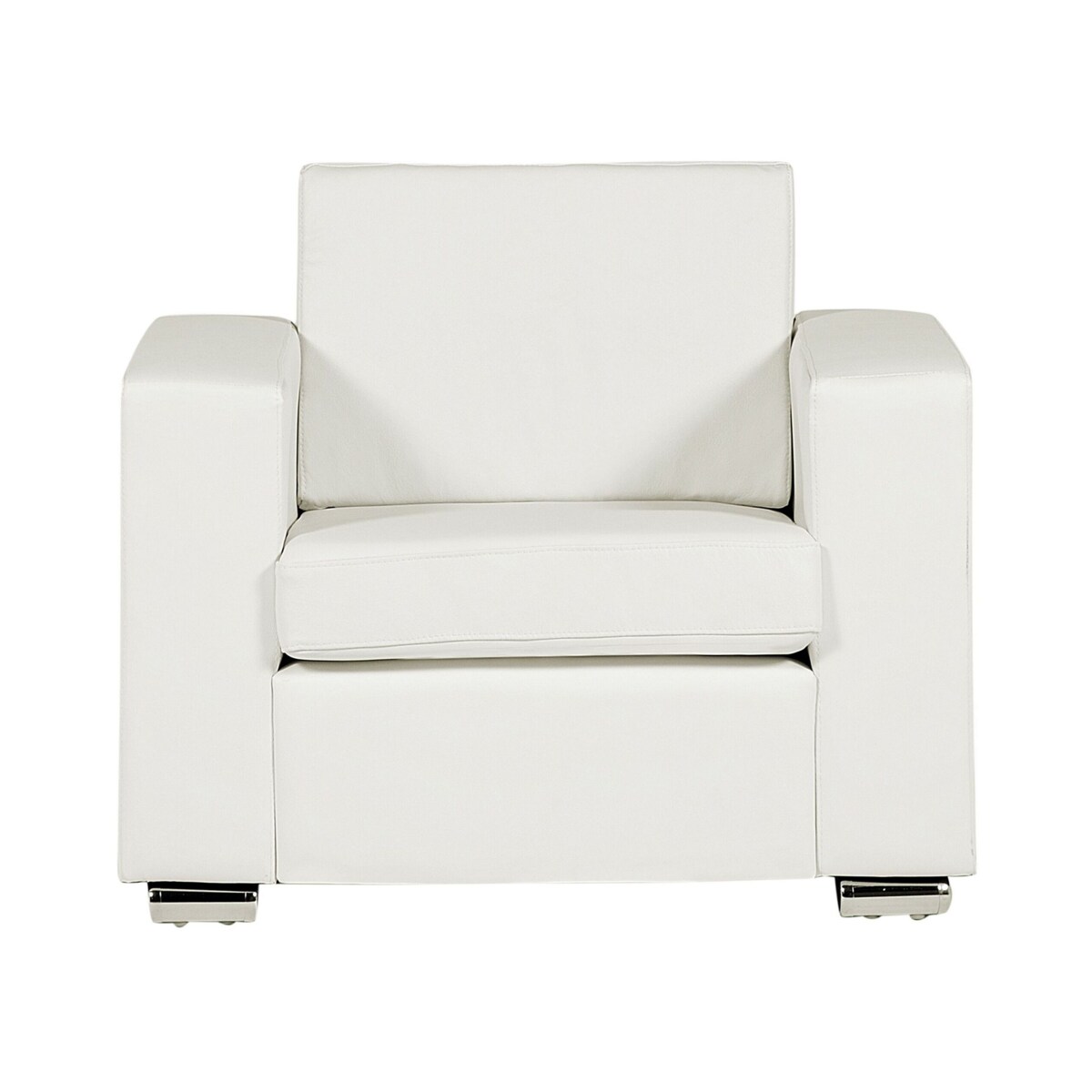 Fotel HELSINKI Skóra naturalna Biały