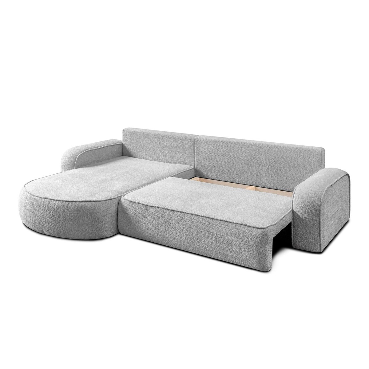 Rozkładany narożnik VENUS II z pojemnikiem na pościel, Coral 75