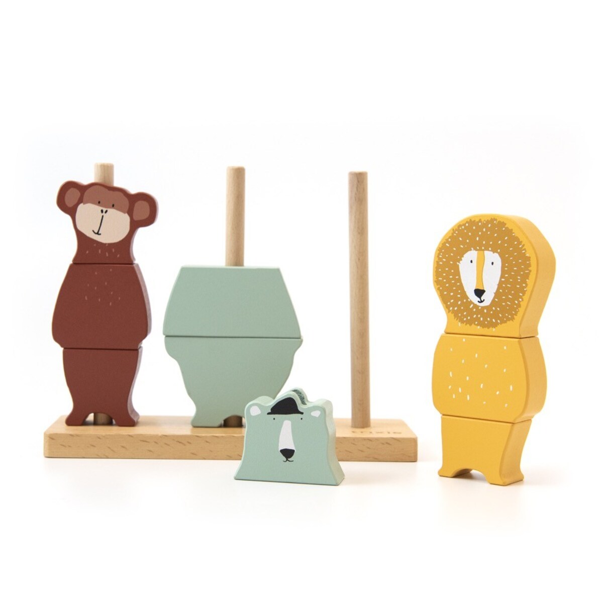 Drewniana układanka ze zwierzątkami Trixie Baby