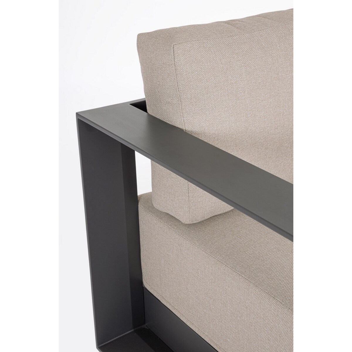 BIZZOTTO zestaw wypocznkowy ogrodowy MOSES antracyt / beż