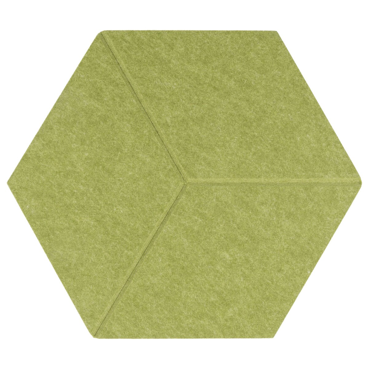 Zestaw 2 szt panel filcowy Felly 40x46 cm płytka heksagon zielony