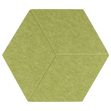 Zestaw 2 szt panel filcowy Felly 40x46 cm płytka heksagon zielony