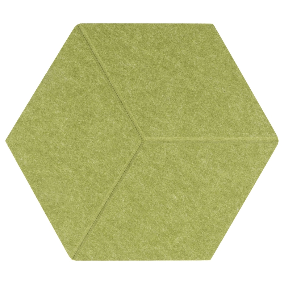 Zestaw 2 szt panel filcowy Felly 40x46 cm płytka heksagon zielony