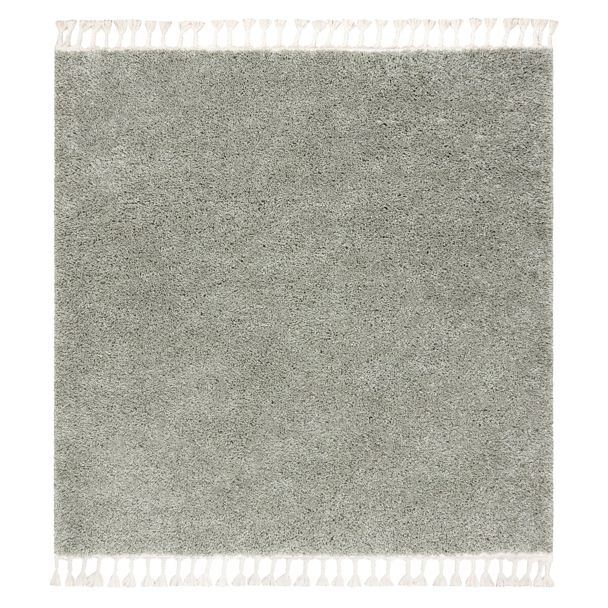 Dywan kwadratowy BERBER 9000 zielony Frędzle 120x120 cm