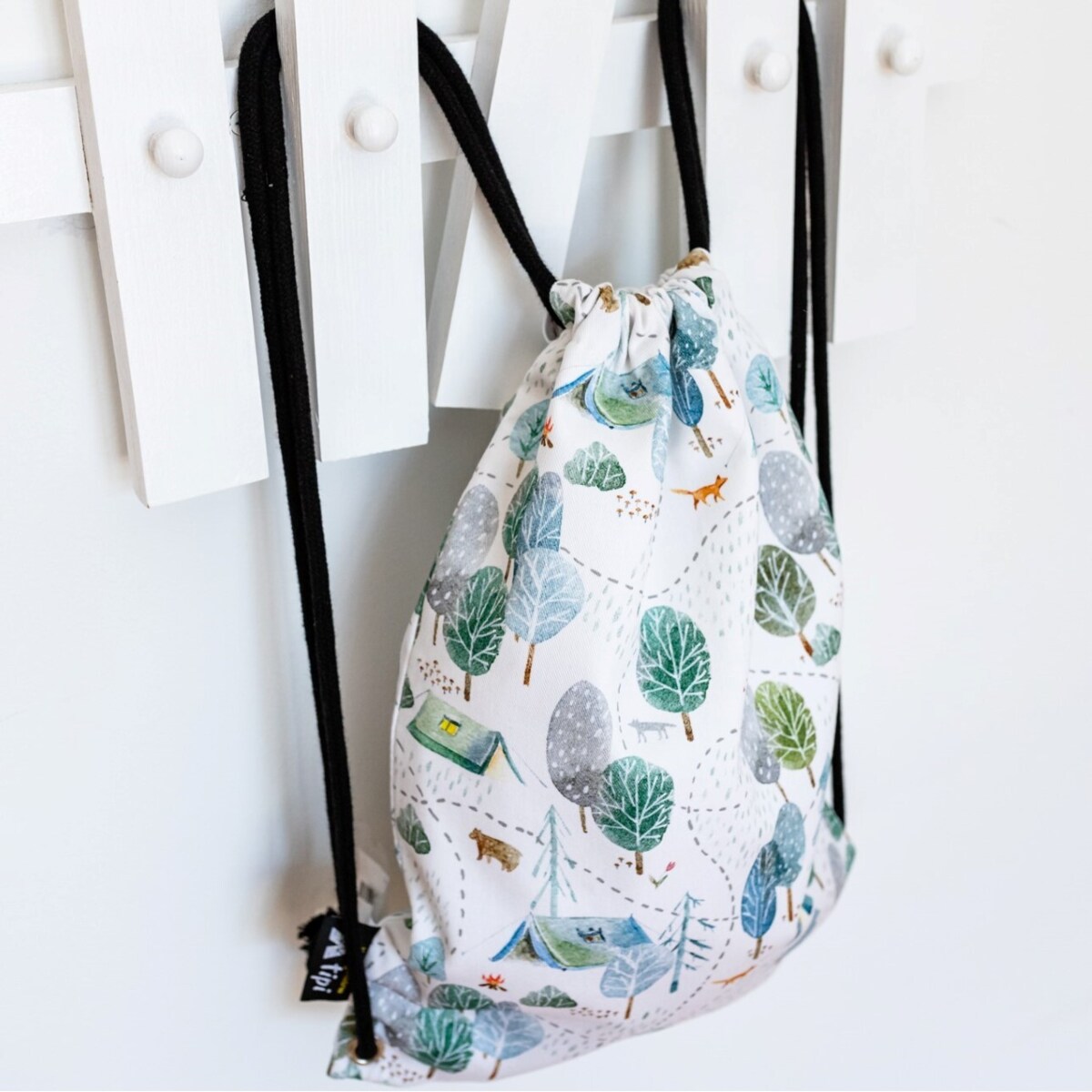 Worek plecak Kiddy, niebieski, 28x40cm, Magic Collection