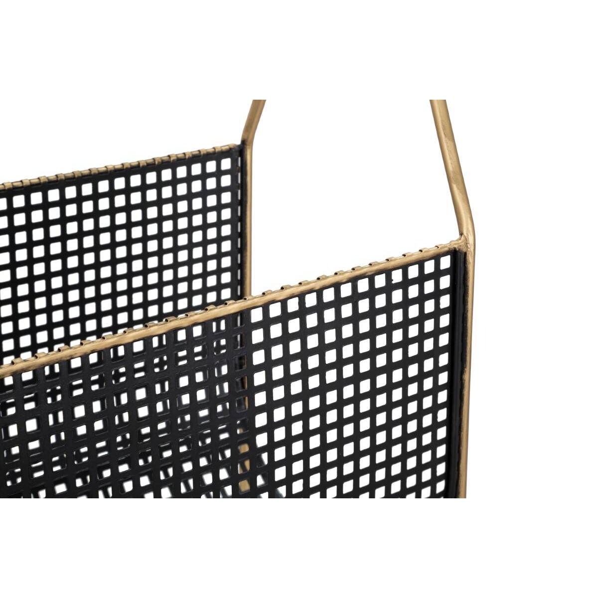 Gazetnik metalowy FASHION, z drewnianą rączką