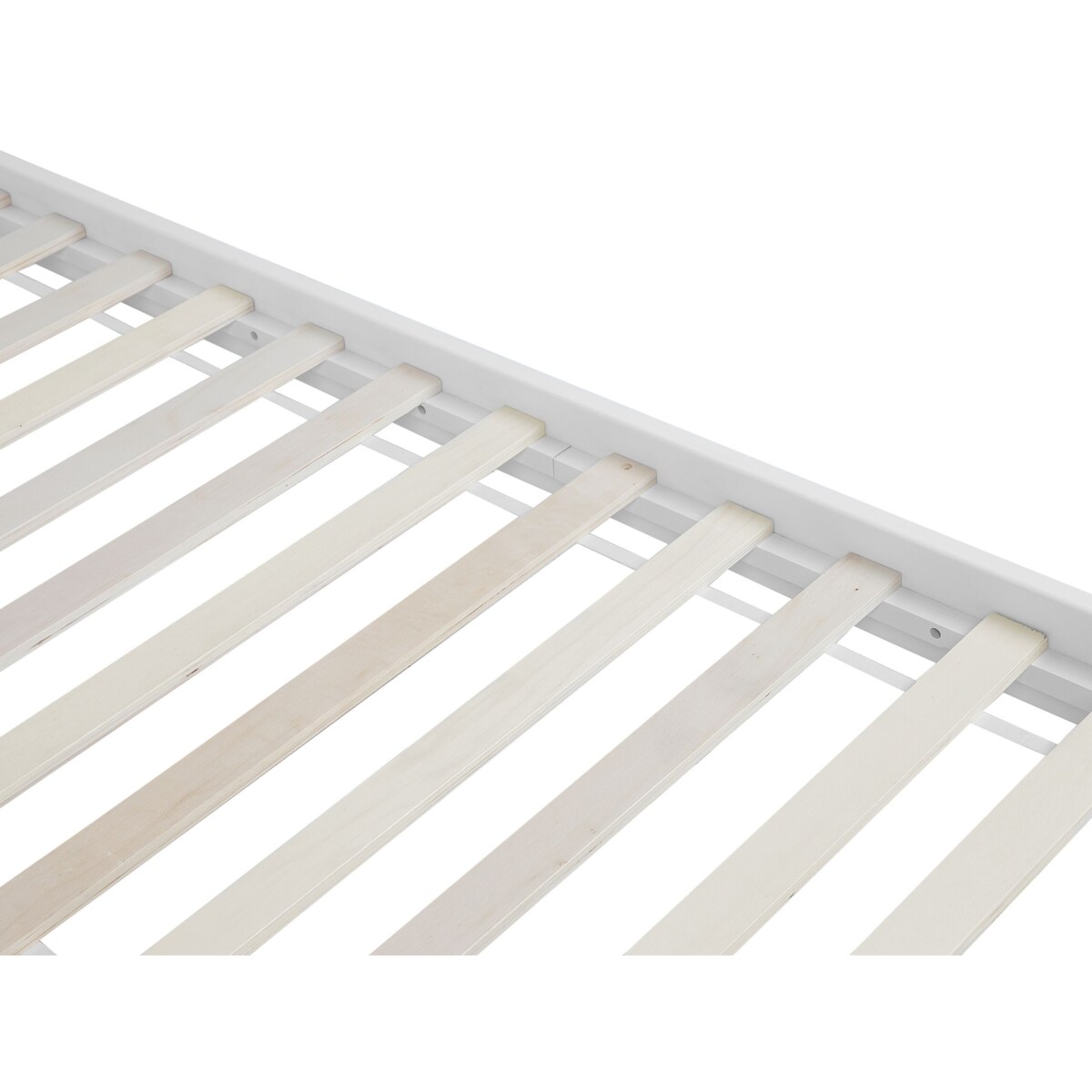 Łóżko drewniane 180 x 200 cm białe MAYENNE