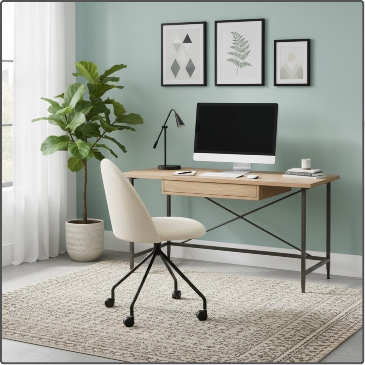 Fotel biurowy krzesło obrotowe do biurka ucznia gabinetu regulowane beżowe