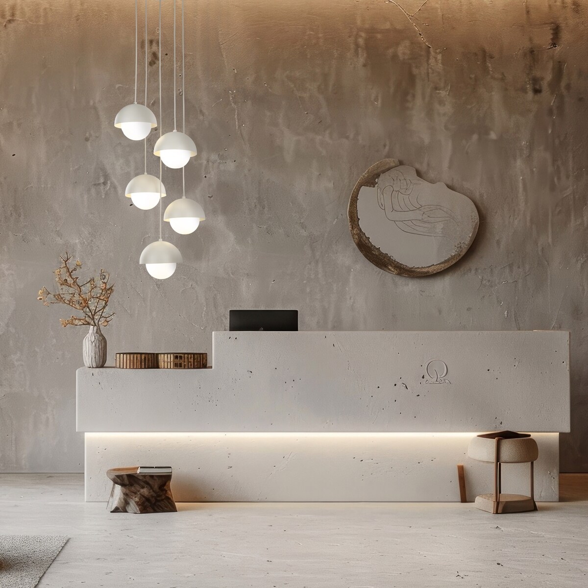 Lampa wisząca BONO BEIGE 10214 TK Lighting beżowo-biała 5xG9 regulowana do salonu i jadalni