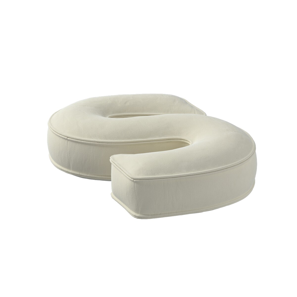 Poduszka literka S, śmietankowa biel, 35x40cm, Posh Velvet