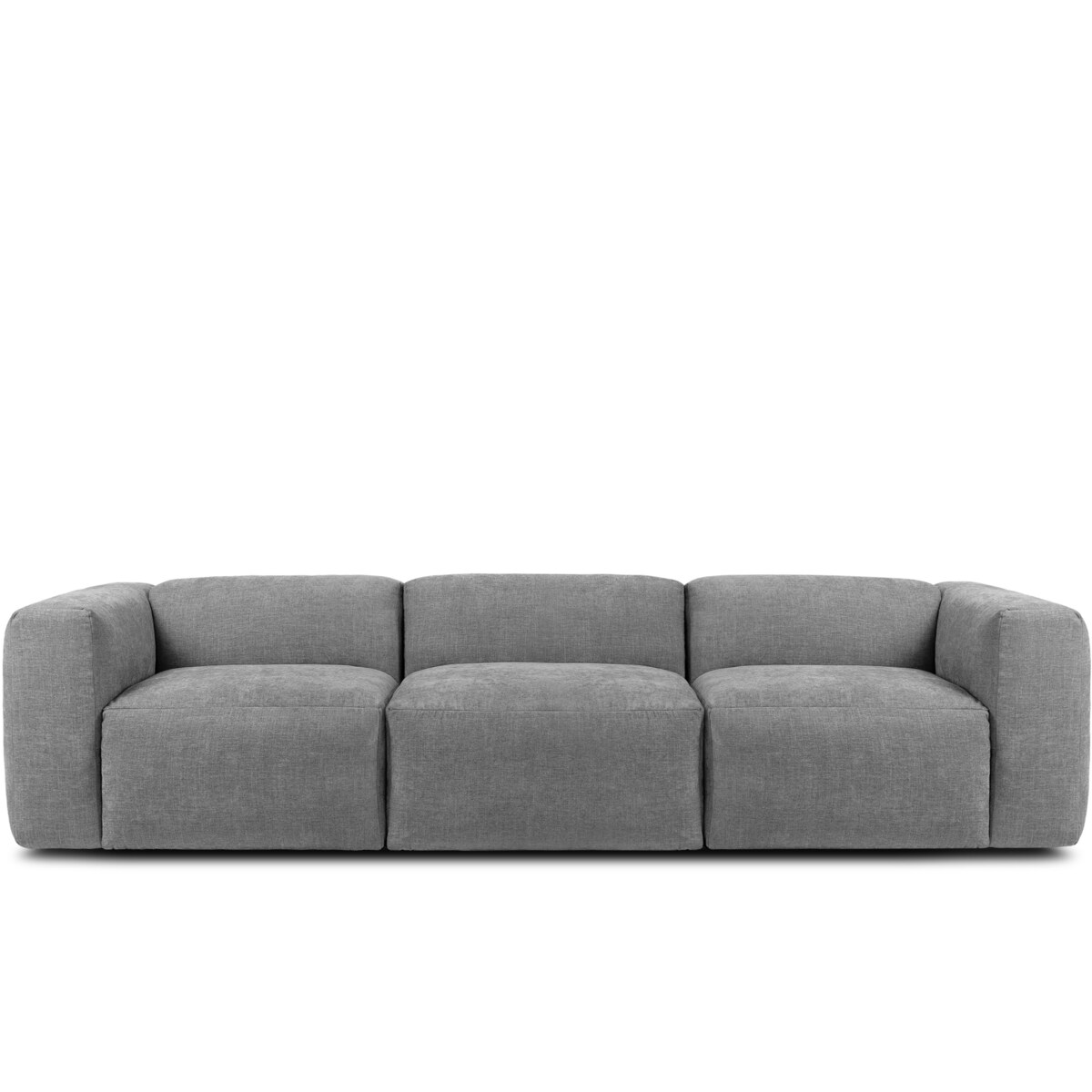 KONSIMO BUFFO 3-osobowa sofa z wyjątkowo miękkim i wygodnym siedziskiem, kolor jasny popielaty