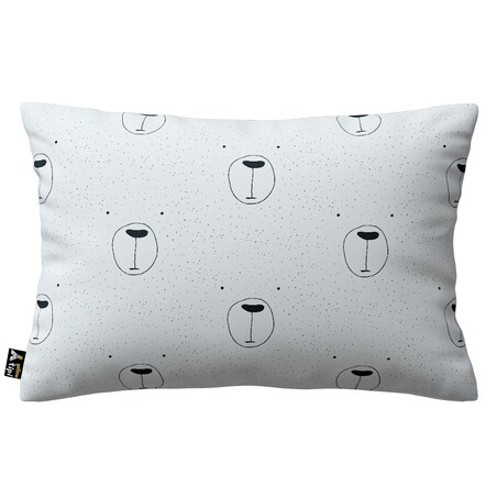 Poszewka Milly prostokątna 60x40 ecru-czarny