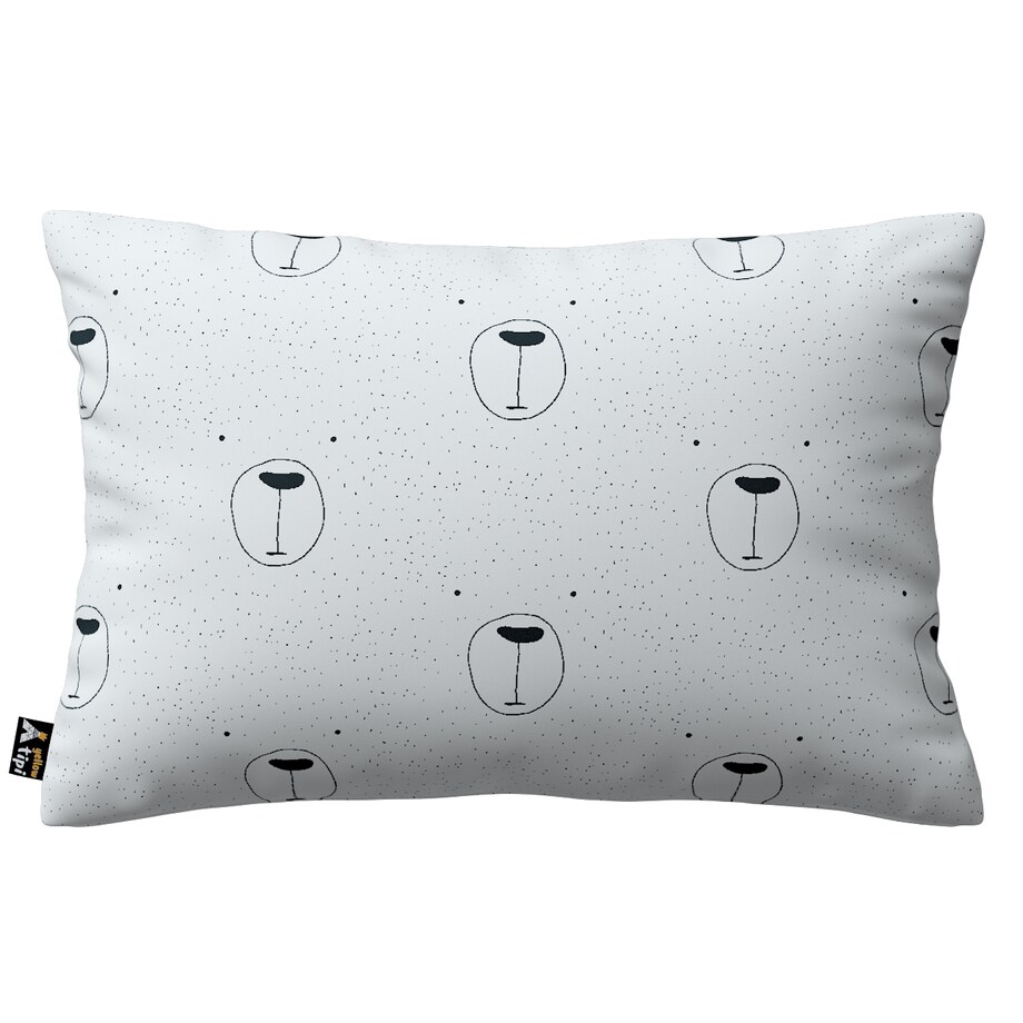 Poszewka Milly prostokątna 60x40 ecru-czarny