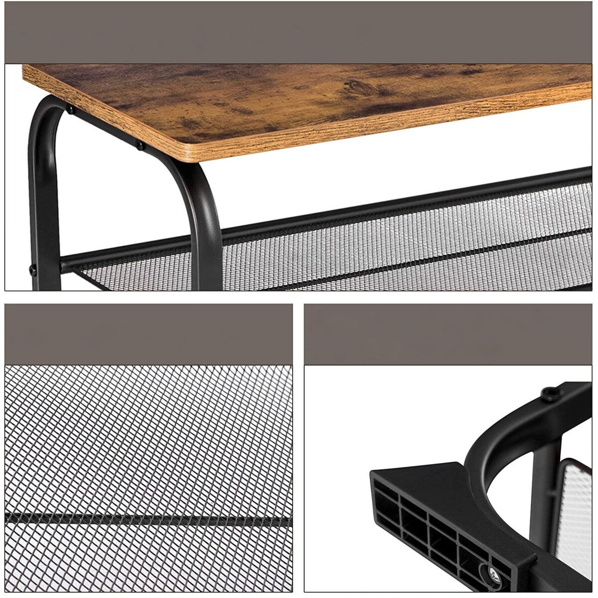 Regał Na Buty do Przedpokoju Korytarza Prostokątny Brązowy