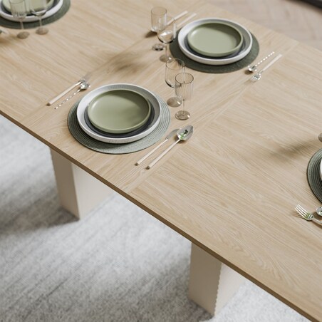 Stół rozkładany FLORENCE 140-180cm, dąb olejowany / kaszmir