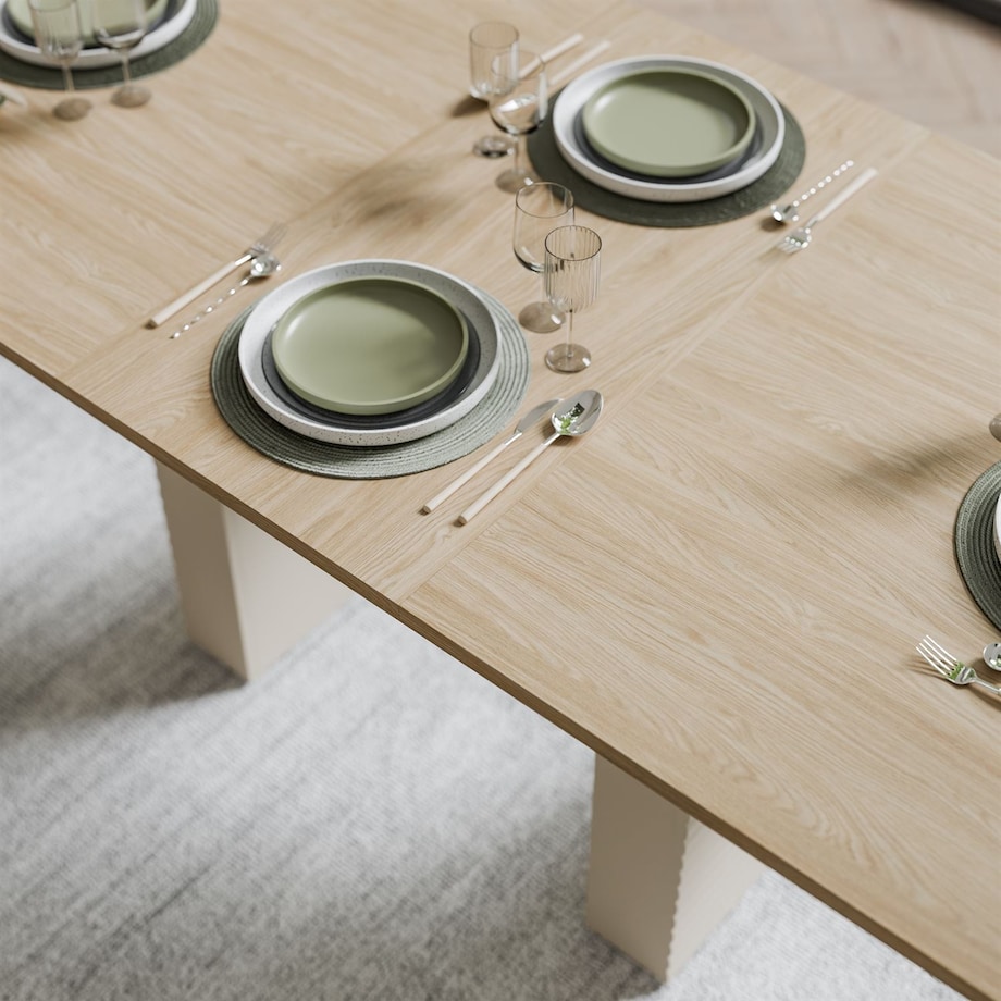 Stół rozkładany FLORENCE 140-180cm, dąb olejowany / kaszmir