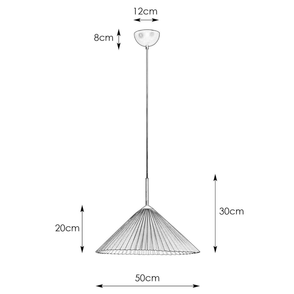 Materiałowa lampa zwieszana Plisado 108711 Markslojd biały